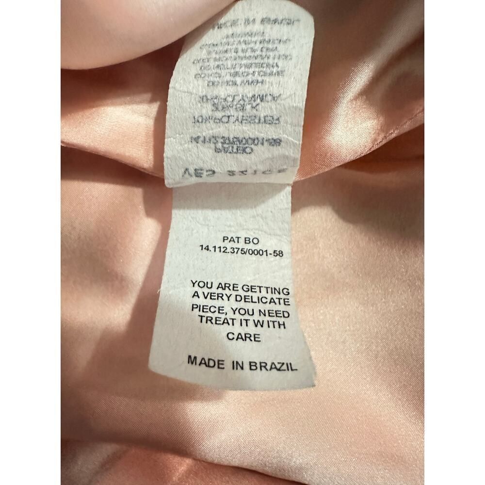PatBo‎ Fit and Flare Mini Dress 42/Med Multicolor Silk Blend Floral Striped NWT - Picture 9 of 13